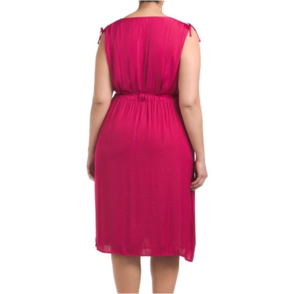 Vince Camuto Tie Shoulder Rum Dress - Picture 2 of 2